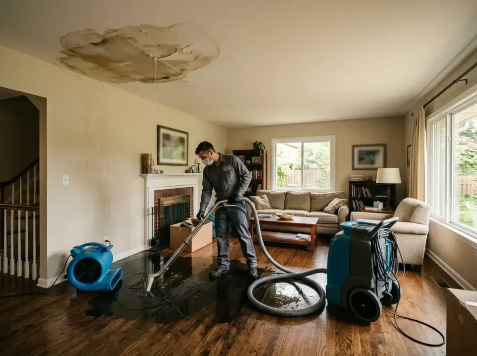 attic-pipe-burst-ceiling-drip-008 — frequently asked questions, Water Damage Restoration & Carpet Care in Girard, OH